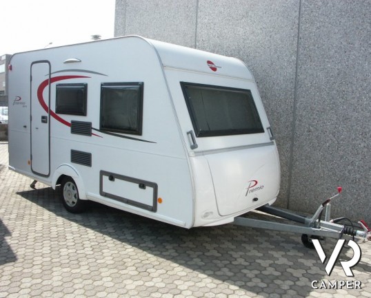Burstner Premio 485: caravan usata recente 4 posti letto, con letti a castello e dinette, piccole dimensioni e leggera